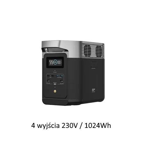 stacja zasilania Ecoflow Delta 2 (1024Wh pojemność) wynajem