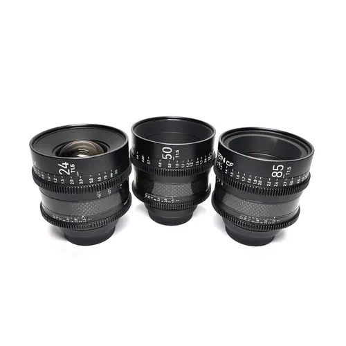 Obiektywy Xeen CF wynajem - 24mm, 50mm, 85mm
